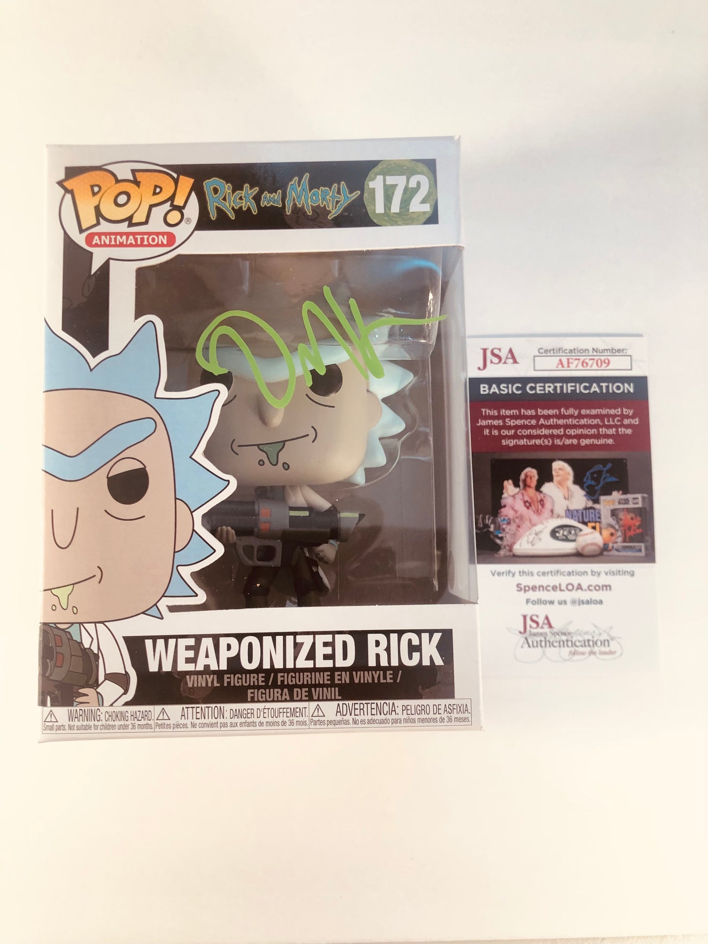 Dan Harmon Signed Autographed Rick and Morty Funko Pop 288 With JSA COA