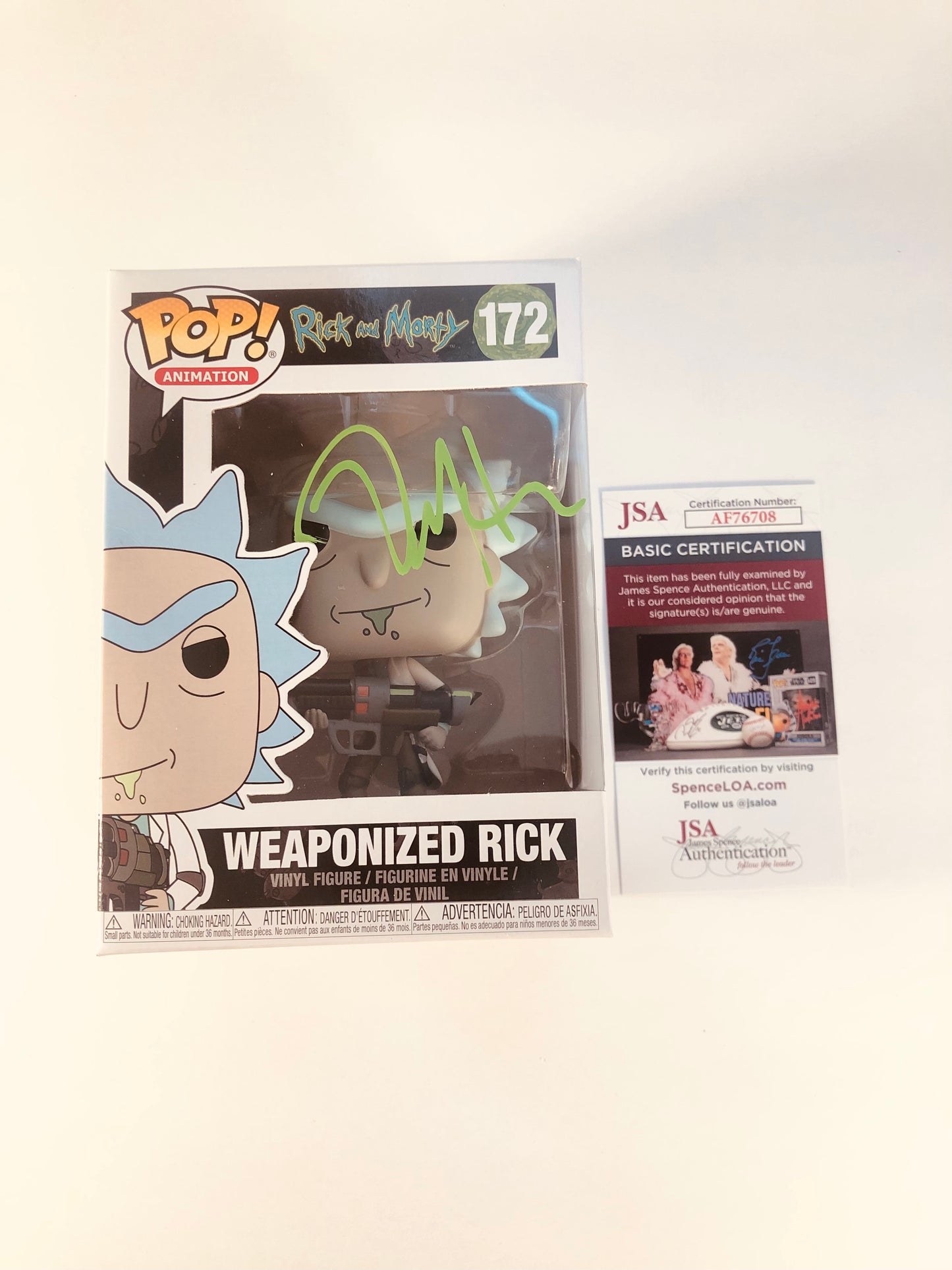 Dan Harmon Signed Autographed Rick and Morty Funko Pop 288 With JSA COA