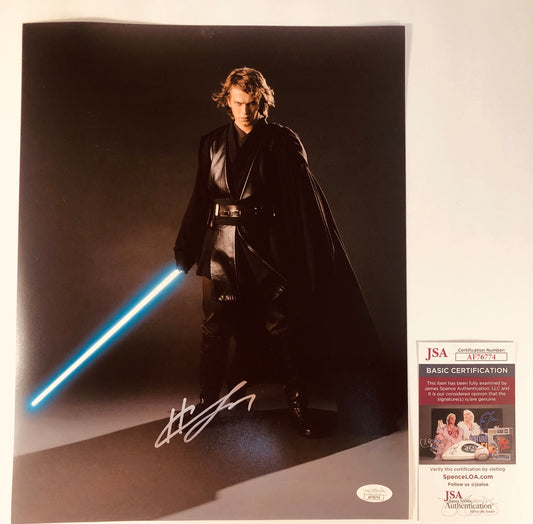 Hayden Christensen Signed Autographed 11x14 Star Wars Anakin Skywalker Photo With JSA COA