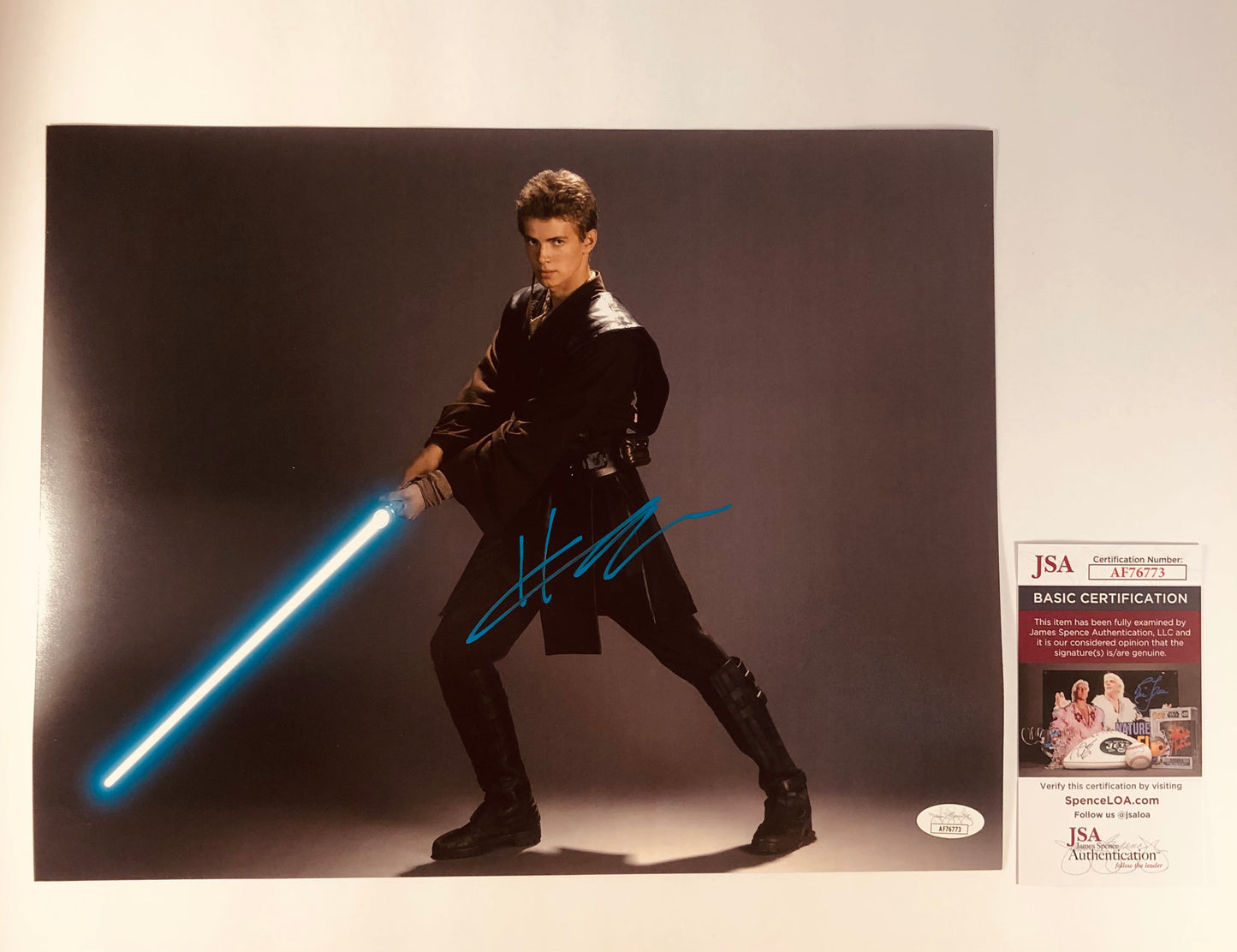Hayden Christensen Signed Autographed 11x14 Star Wars Anakin Skywalker Photo With JSA COA