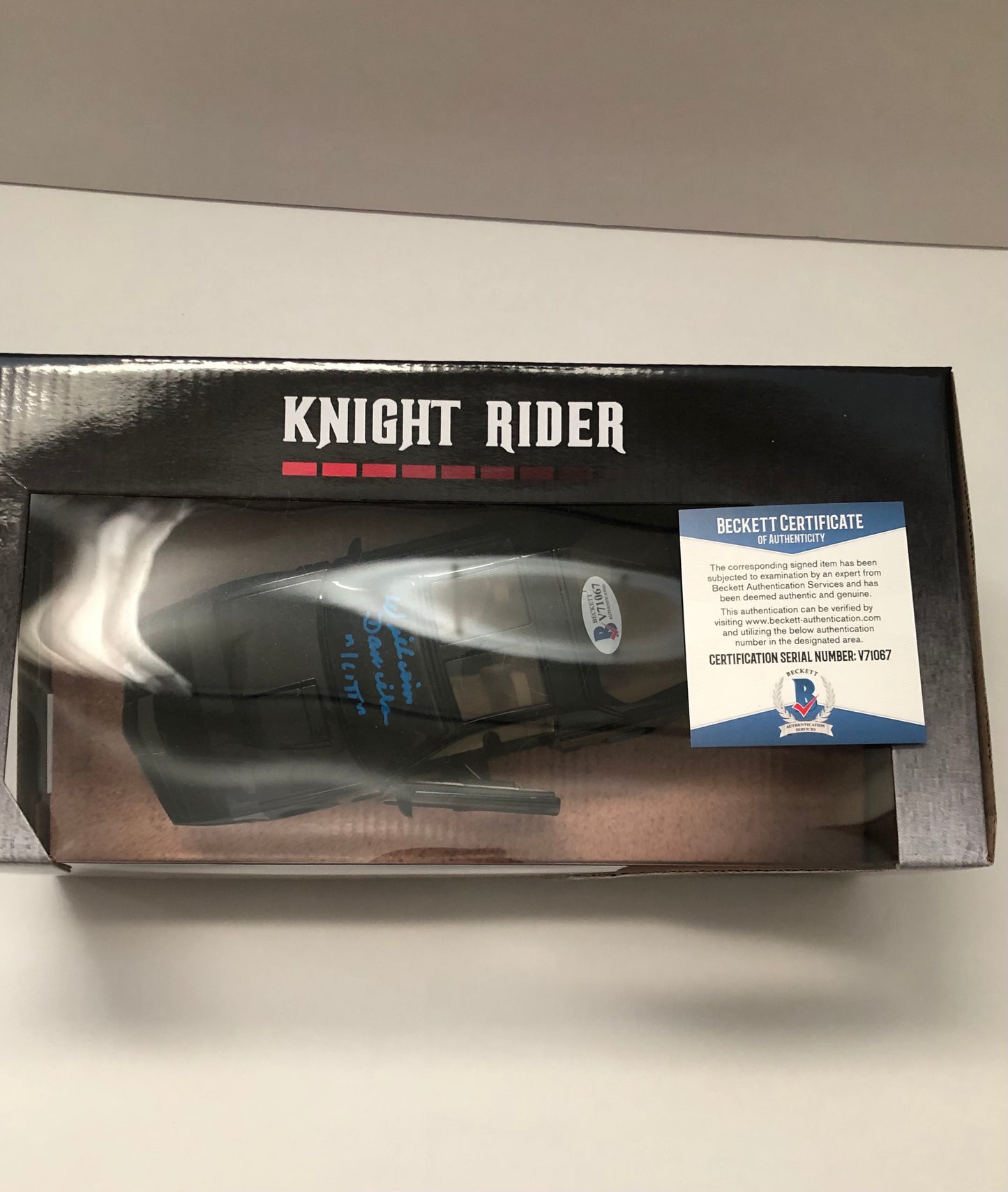 William Daniels Signed Autographed Knight Rider KITT Car 1:24 With Beckett COA