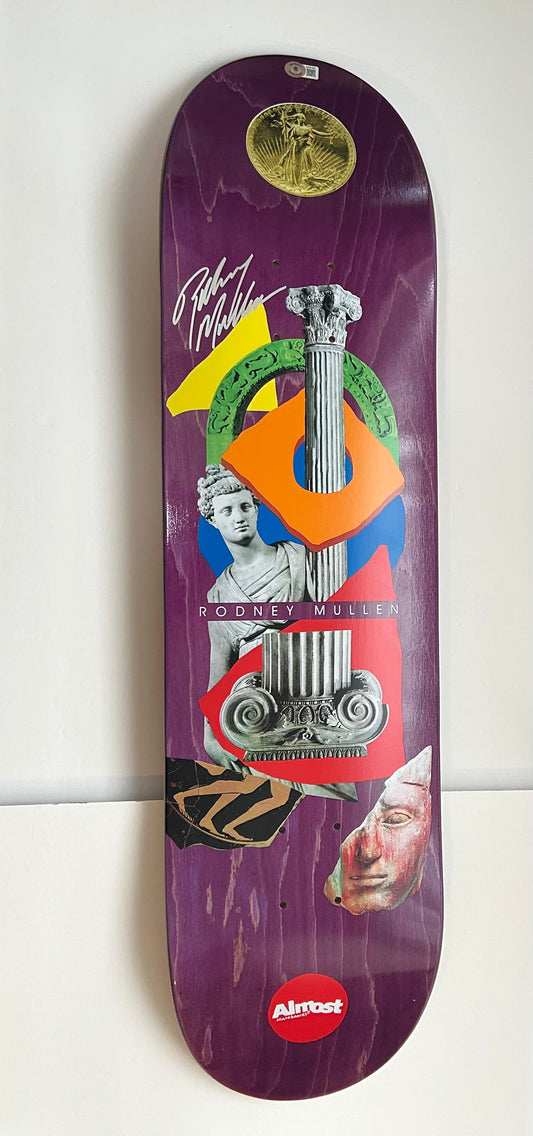 Rodney Mullen Signed Autographed Almost Skateboard with Beckett COA