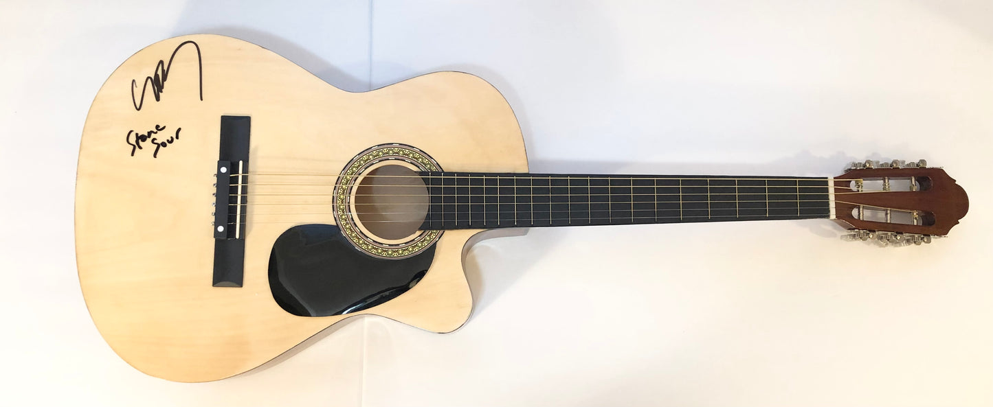 Corey Taylor Signed Autographed Stone Sour Acoustic Guitar with Beckett Witness