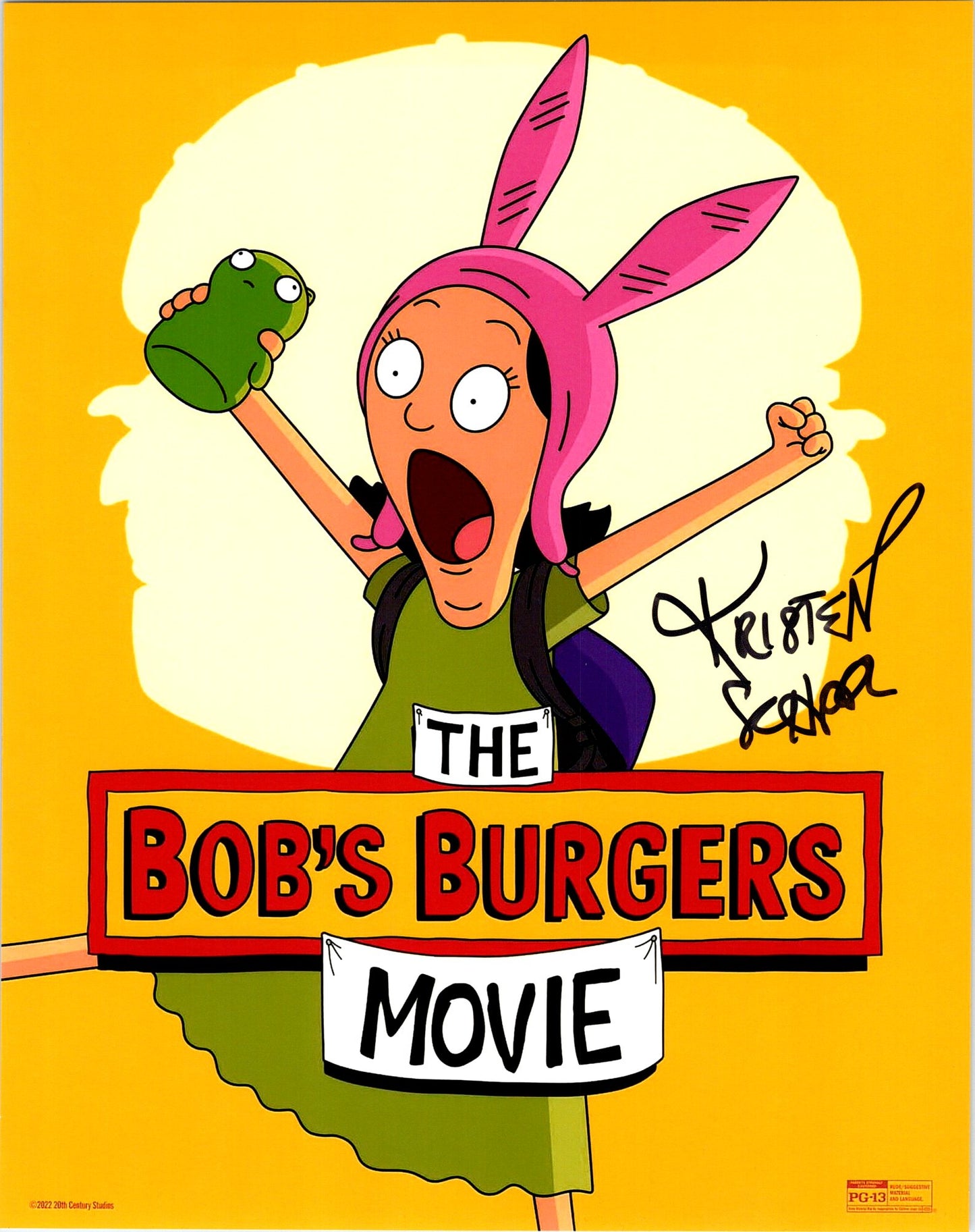 Kristen Schaal Signed Autographed Bobs Burgers 8x10 Photo with Exact Proof