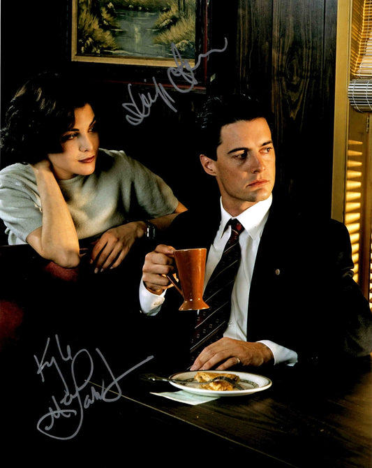 Kyle Maclachlan & Sherilyn Fern Signed Autographed 11x14 Twin Peaks Photo with Exact Photo Proof