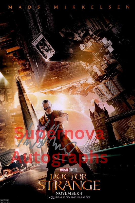 Mads Mikkelsen Signed Autographed 10x15 Dr Strange Photo