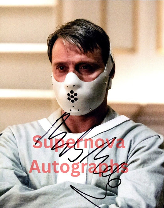 Mads Mikkelsen Signed Autographed 8x10 Hannibal Photo