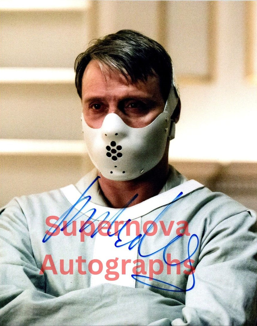 Mads Mikkelsen Signed Autographed 8x10 Hannibal Photo with Exact Photo Proof