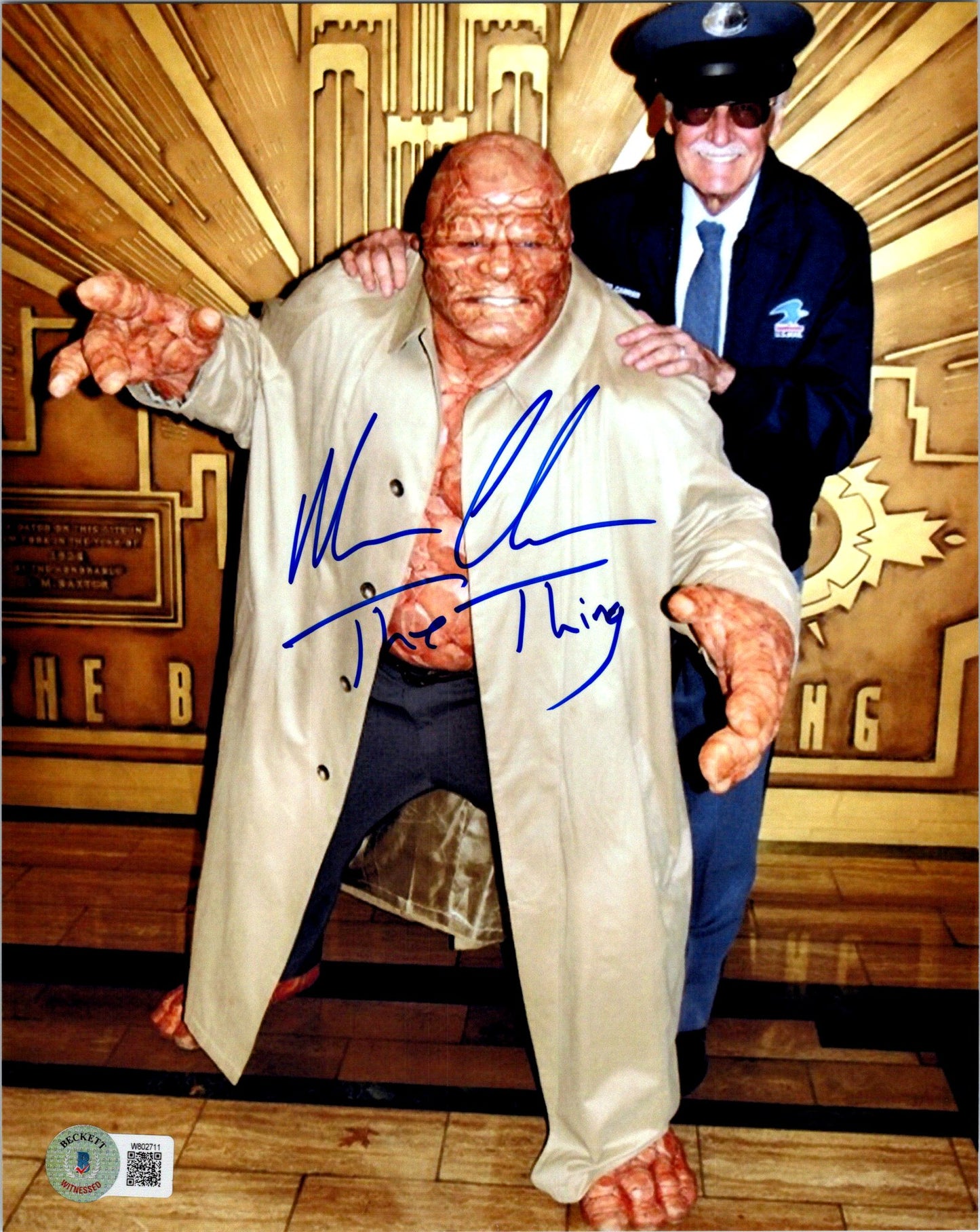 Michael Chiklis Signed Autographed 8x10 The Thing Fantastic 4 Photo With Beckett Witness