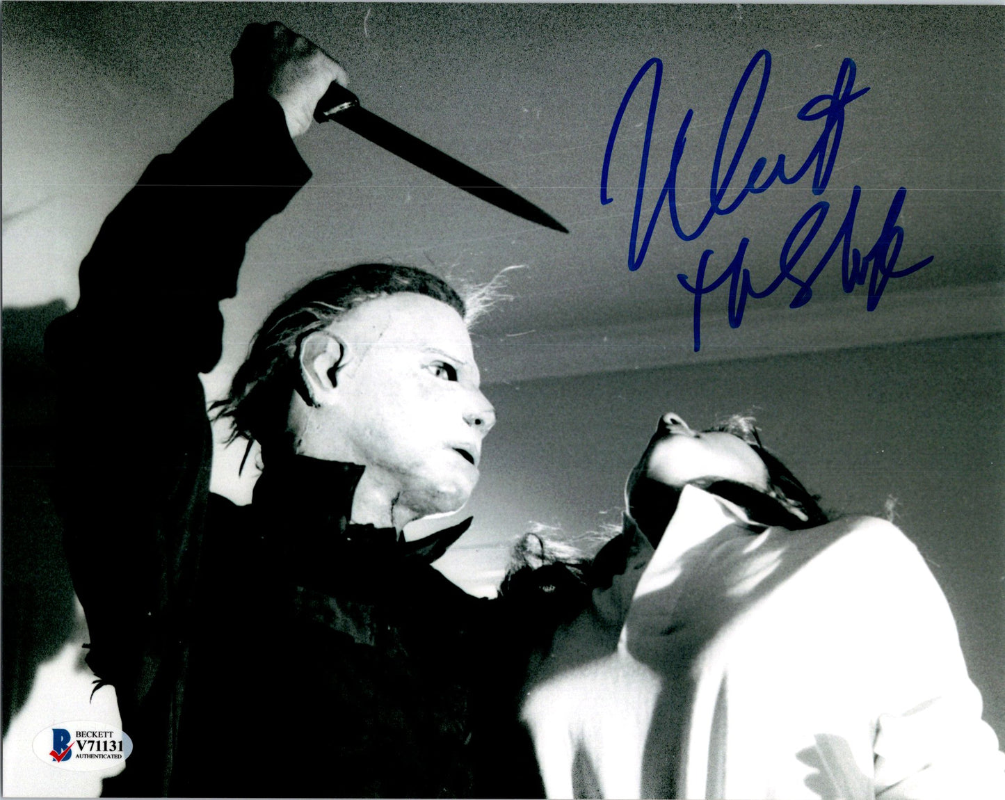 Nick Castle Signed Autographed 8x10 Halloween Michael Myers Photo With Beckett Witness