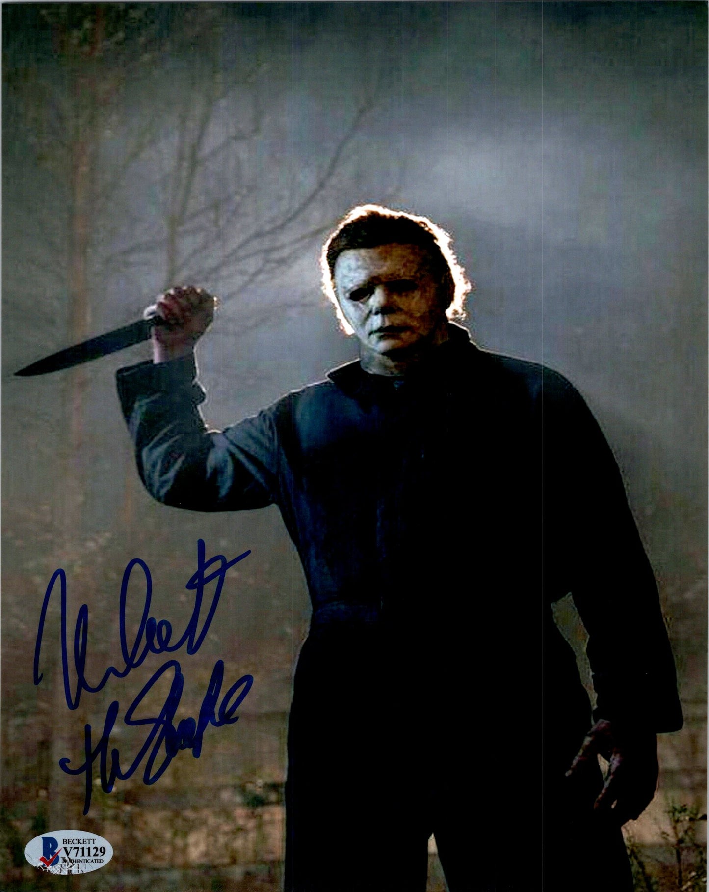 Nick Castle Signed Autographed 8x10 Halloween Michael Myers Photo With Beckett Witness