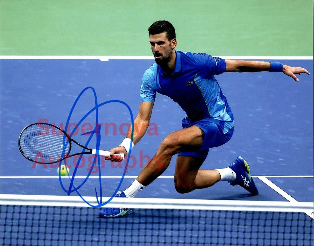 Novak Djokovic Signed Autographed 8x10 Wimbledon Us Open Tennis Photo