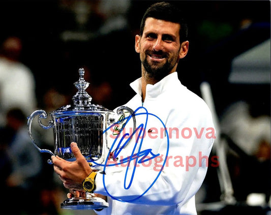 Novak Djokovic Signed Autographed 8x10 Wimbledon Us Open Tennis Photo