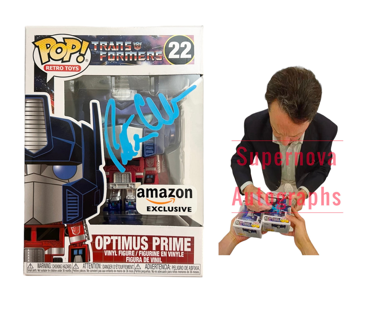 Peter Cullen Signed Autographed Optimus Prime Funko Pop with Exact Photo Proof