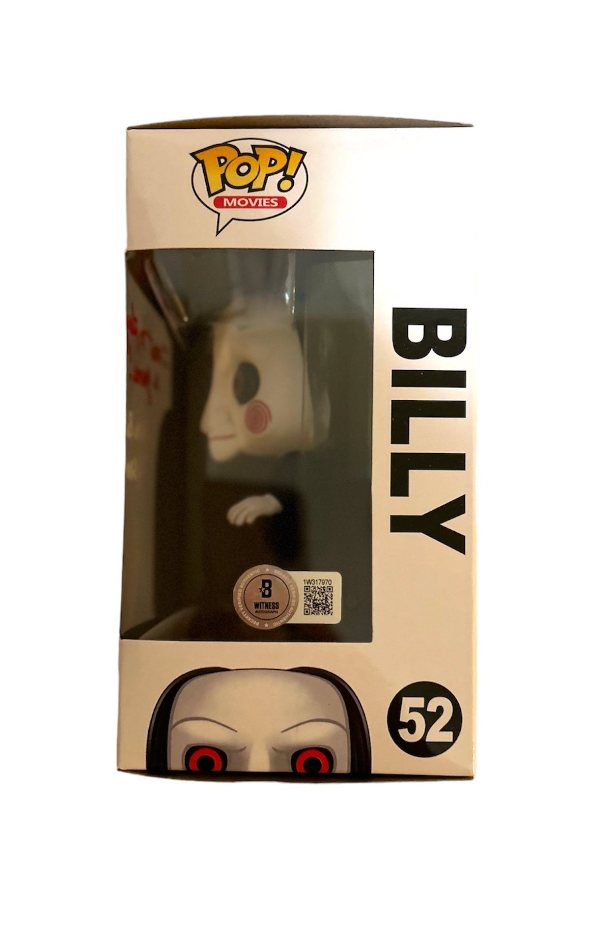 Tobin Bell Signed Autographed Billy Saw Funko Pop 52 With Beckett Witness