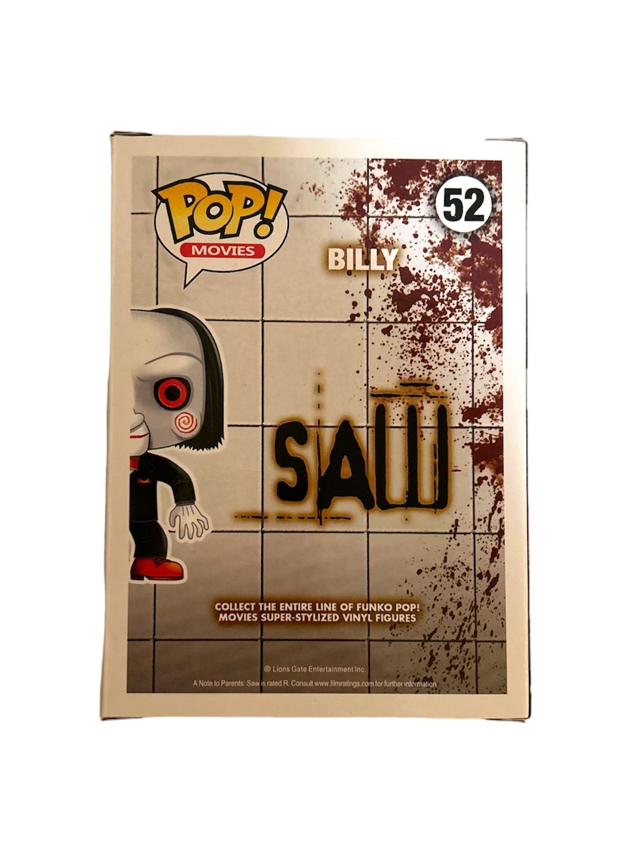 Tobin Bell Signed Autographed Billy Saw Funko Pop 52 With Beckett Witness