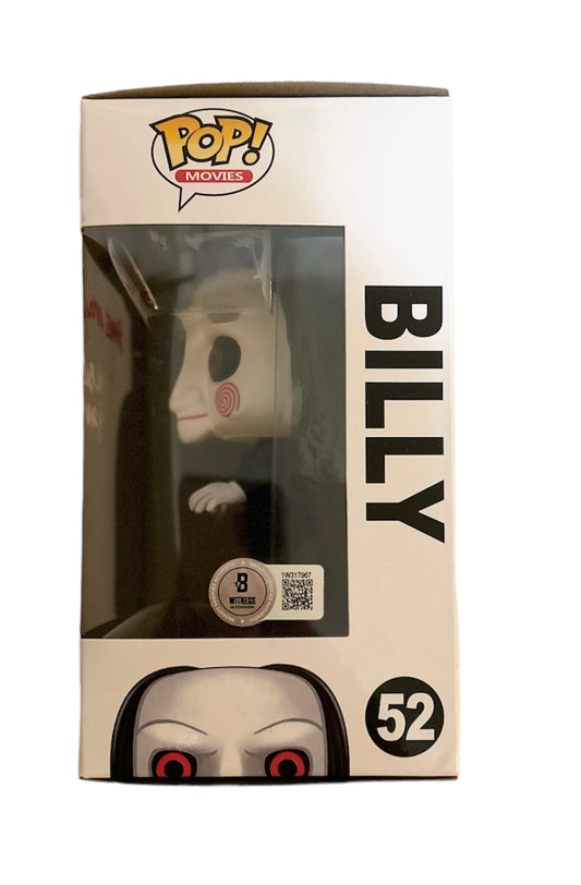 Tobin Bell Signed Autographed Billy Saw Funko Pop 52 With Beckett Witness