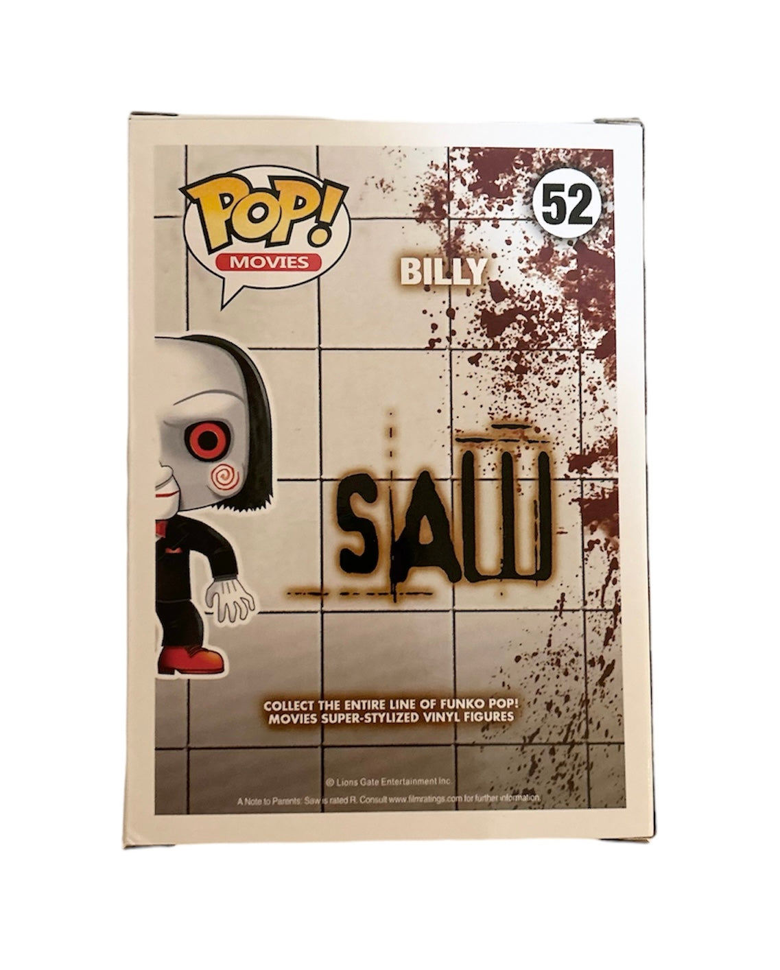 Tobin Bell Signed Autographed Billy Saw Funko Pop 52 With Beckett Witness