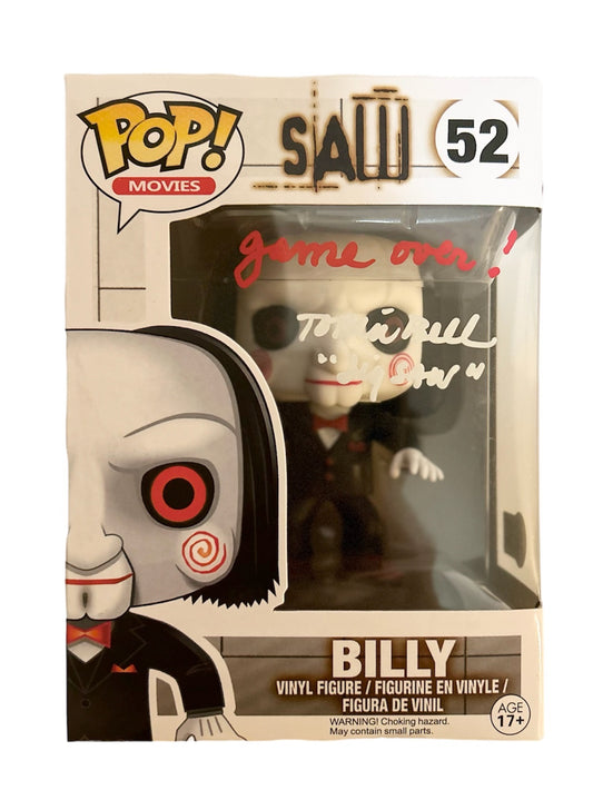 Tobin Bell Signed Autographed Billy Saw Funko Pop 52 With Beckett Witness