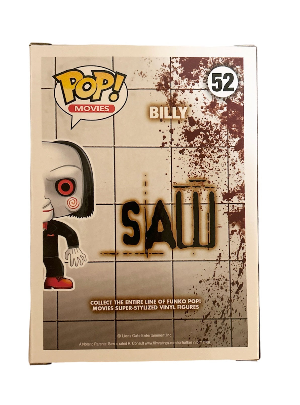 Tobin Bell Signed Autographed Billy Saw Funko Pop 52 With Beckett Witness