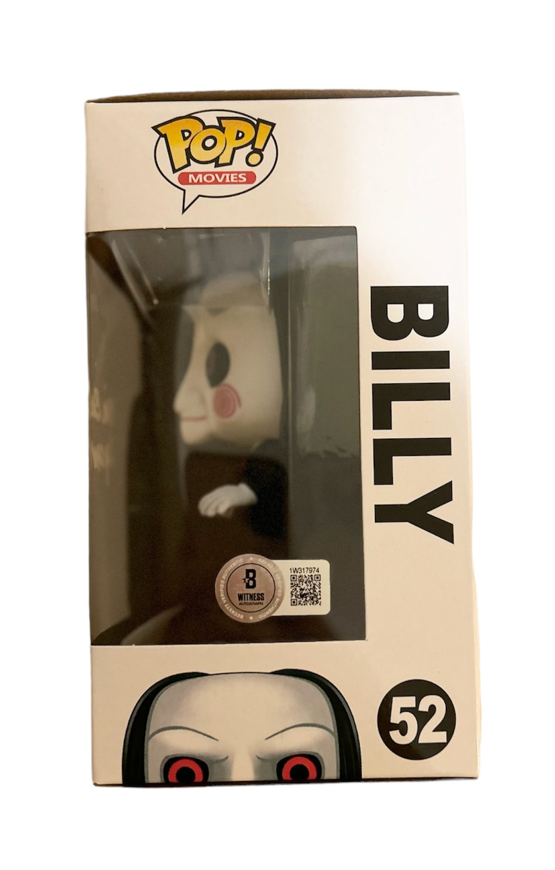 Tobin Bell Signed Autographed Billy Saw Funko Pop 52 With Beckett Witness