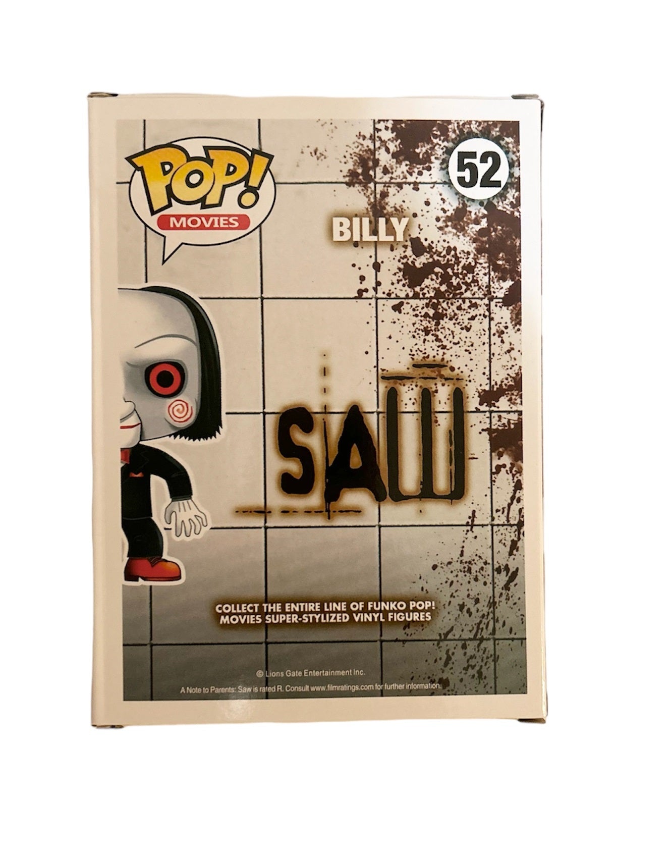 Tobin Bell Signed Autographed Billy Saw Funko Pop 52 With Beckett Witness