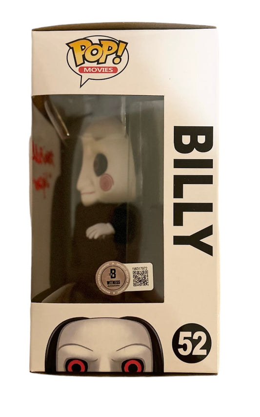 Tobin Bell Signed Autographed Billy Saw Funko Pop 52 With Beckett Witness