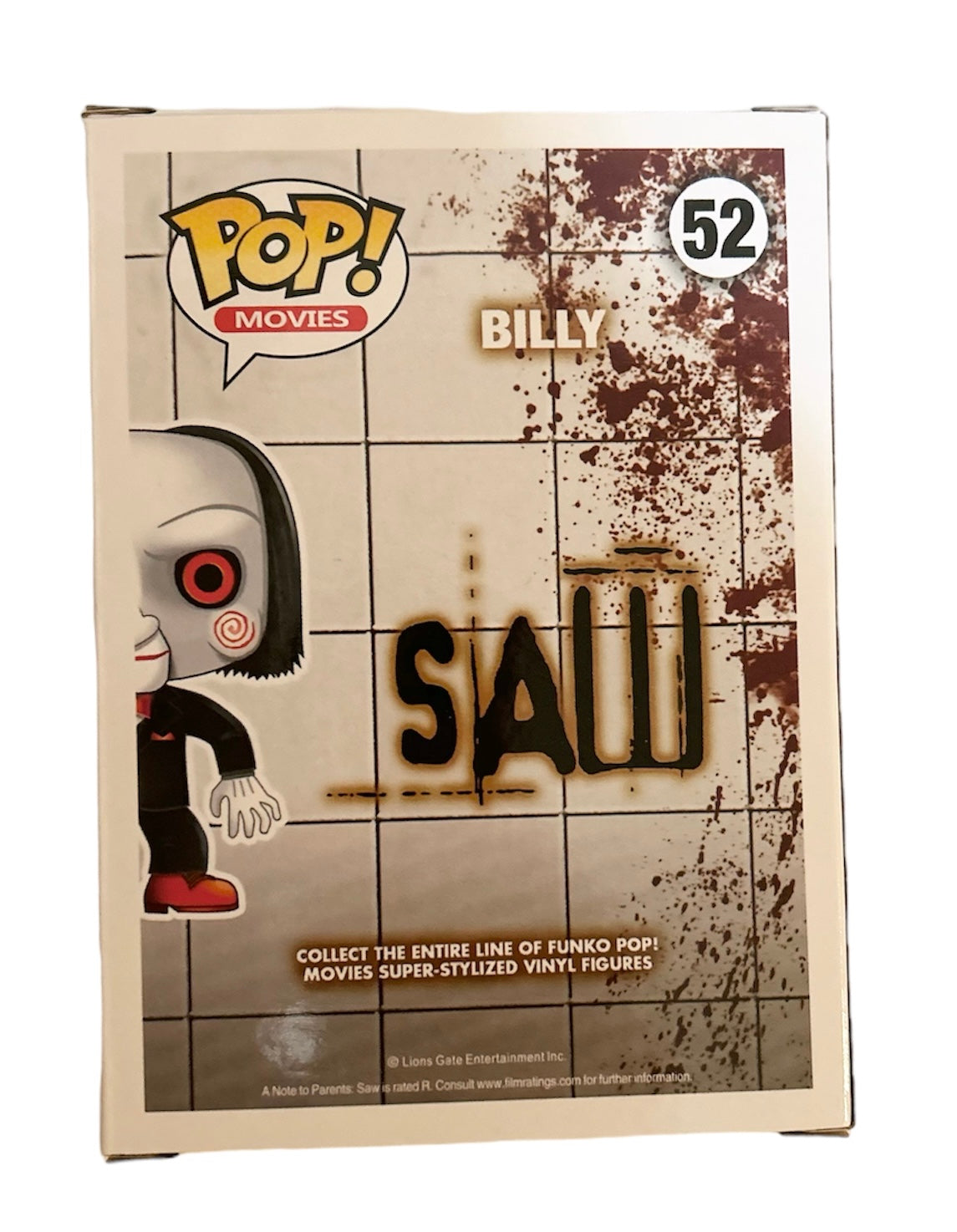 Tobin Bell Signed Autographed Billy Saw Funko Pop 52 With Beckett Witness