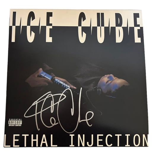 Ice Cube Signed Autographed Lethal Injection Vinyl with Exact Photo Proof