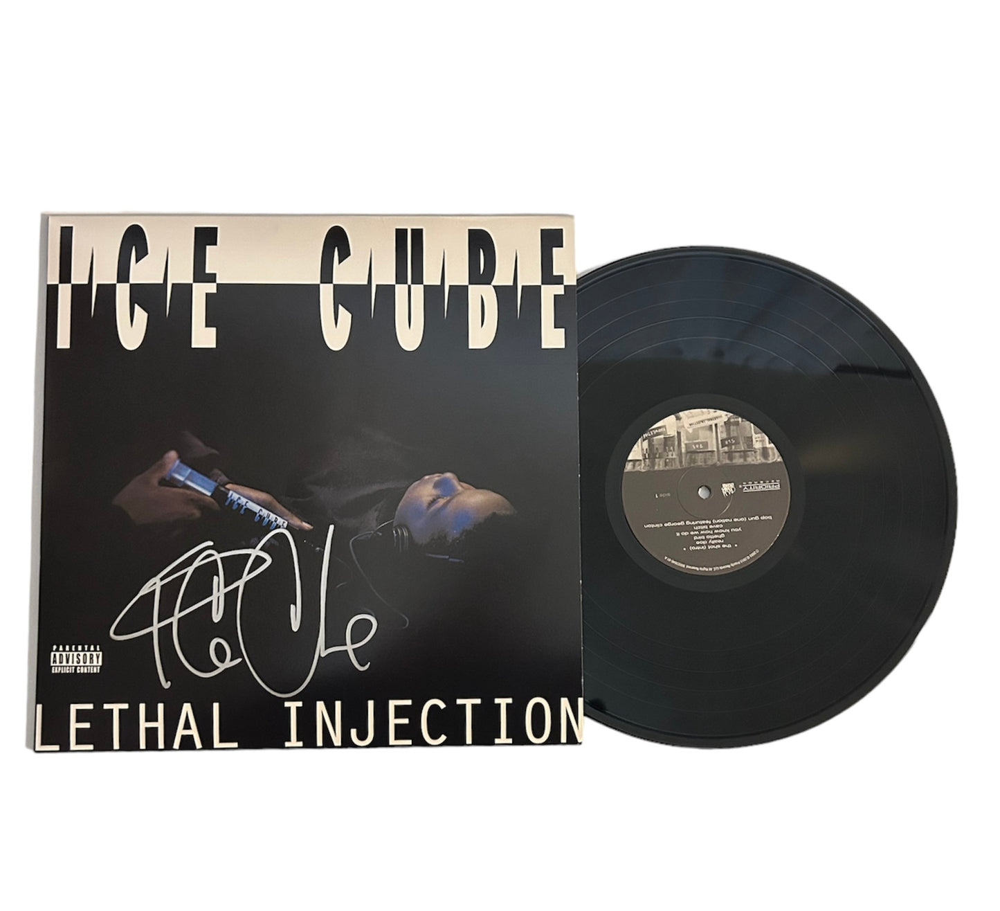 Ice Cube Signed Autographed Lethal Injection Vinyl with Exact Photo Proof