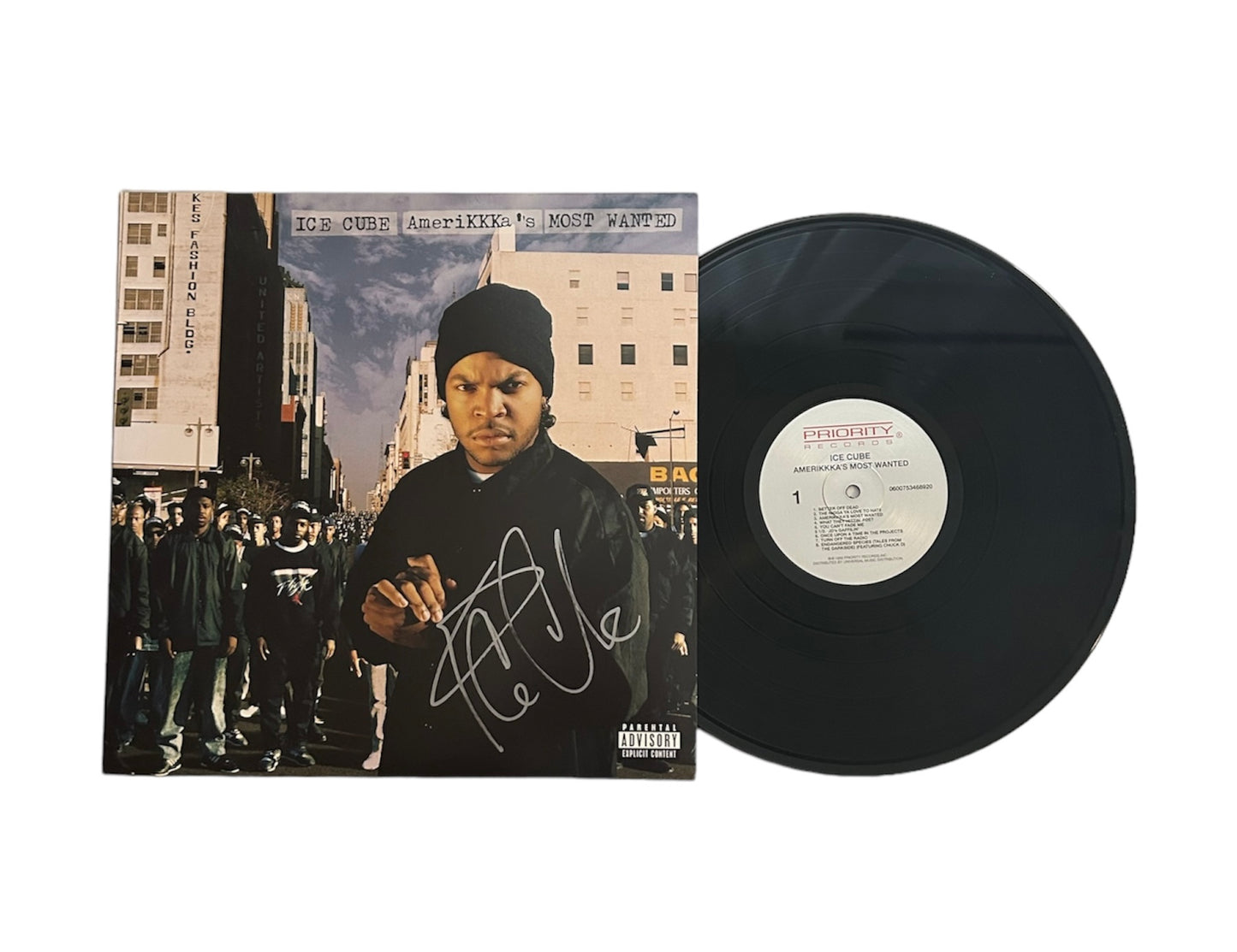 Ice Cube Signed Autographed Amerikkka's Most Wanted Vinyl with Exact Photo Proof