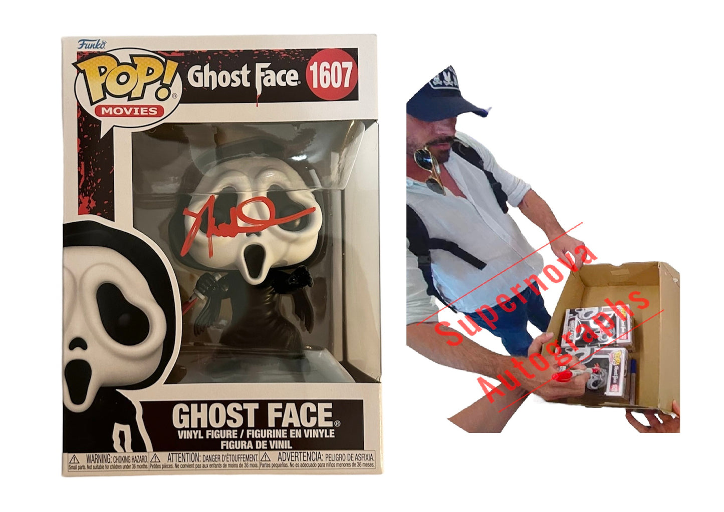 Skeet Ulrich Signed Autographed Scream Funko with Exact Photo Proof