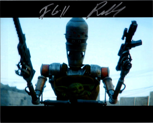 Rio Hackford Signed Autographed 8x10 IG-11 The Mandalorian Starwars Photo