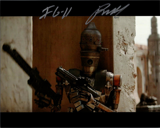 Rio Hackford Signed Autographed 8x10 IG-11 The Mandalorian Starwars Photo