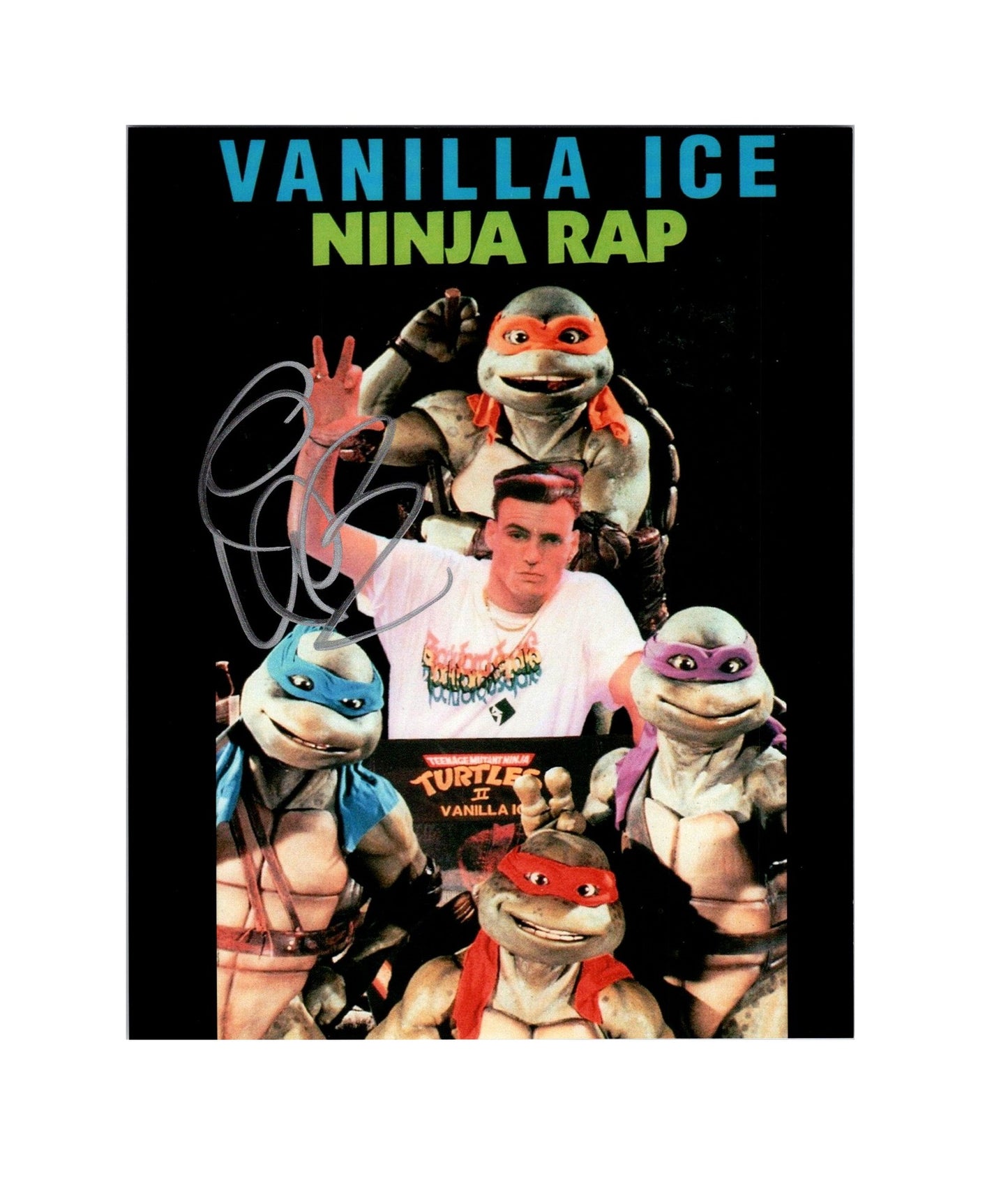 Vanilla Ice Signed Autographed 8x10 Teenage Mutant Ninja Turtles Photo with Exact Photo Proof