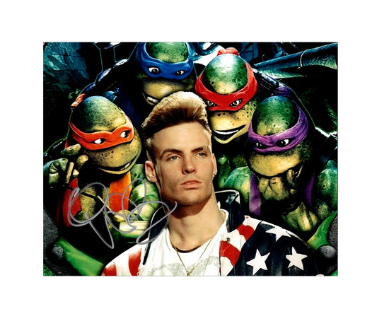 Vanilla Ice Signed Autographed 8x10 Teenage Mutant Ninja Turtles Photo with Exact Photo Proof