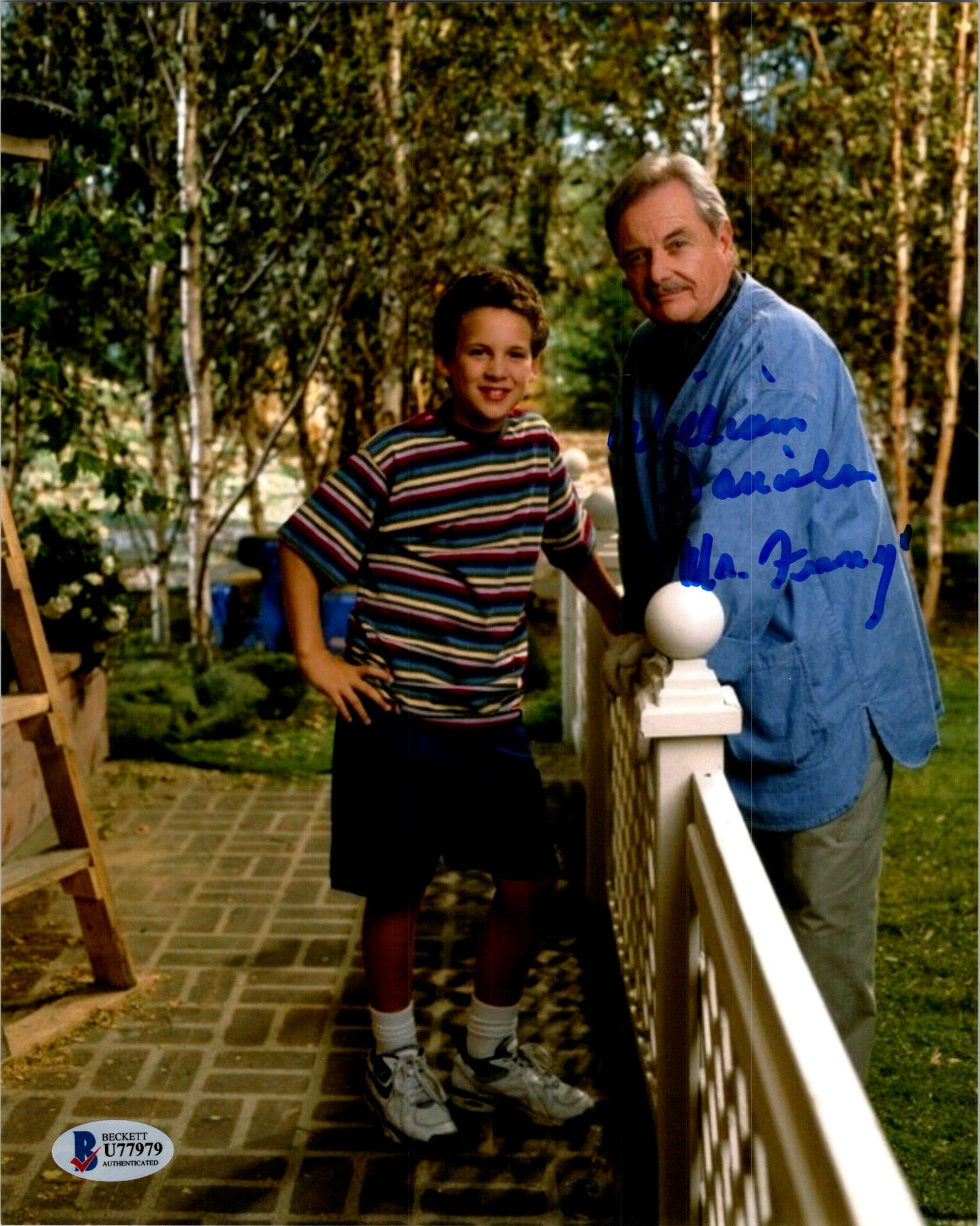 William Daniels Signed Autographed 8x10  Boy Meets World Mr Feeny Photo With Beckett COA