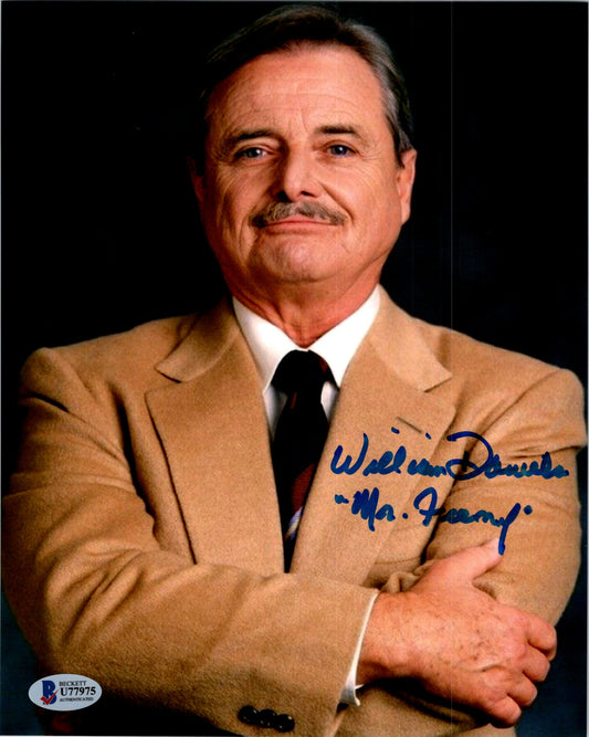 William Daniels Signed Autographed 8x10  Boy Meets World Mr Feeny Photo With Beckett COA