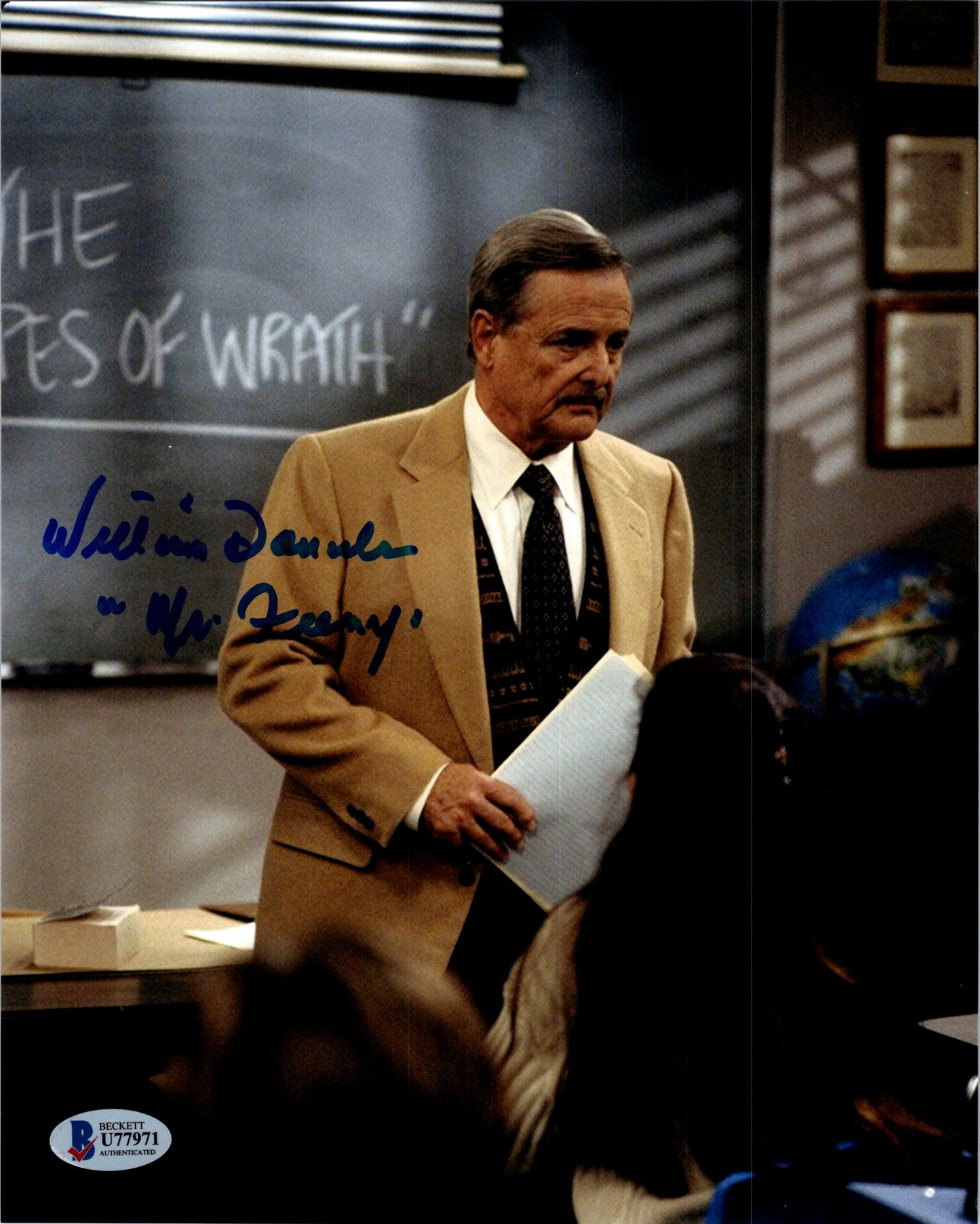 William Daniels Signed Autographed 8x10 Boy Meets World Mr Feeny Photo With Beckett COA