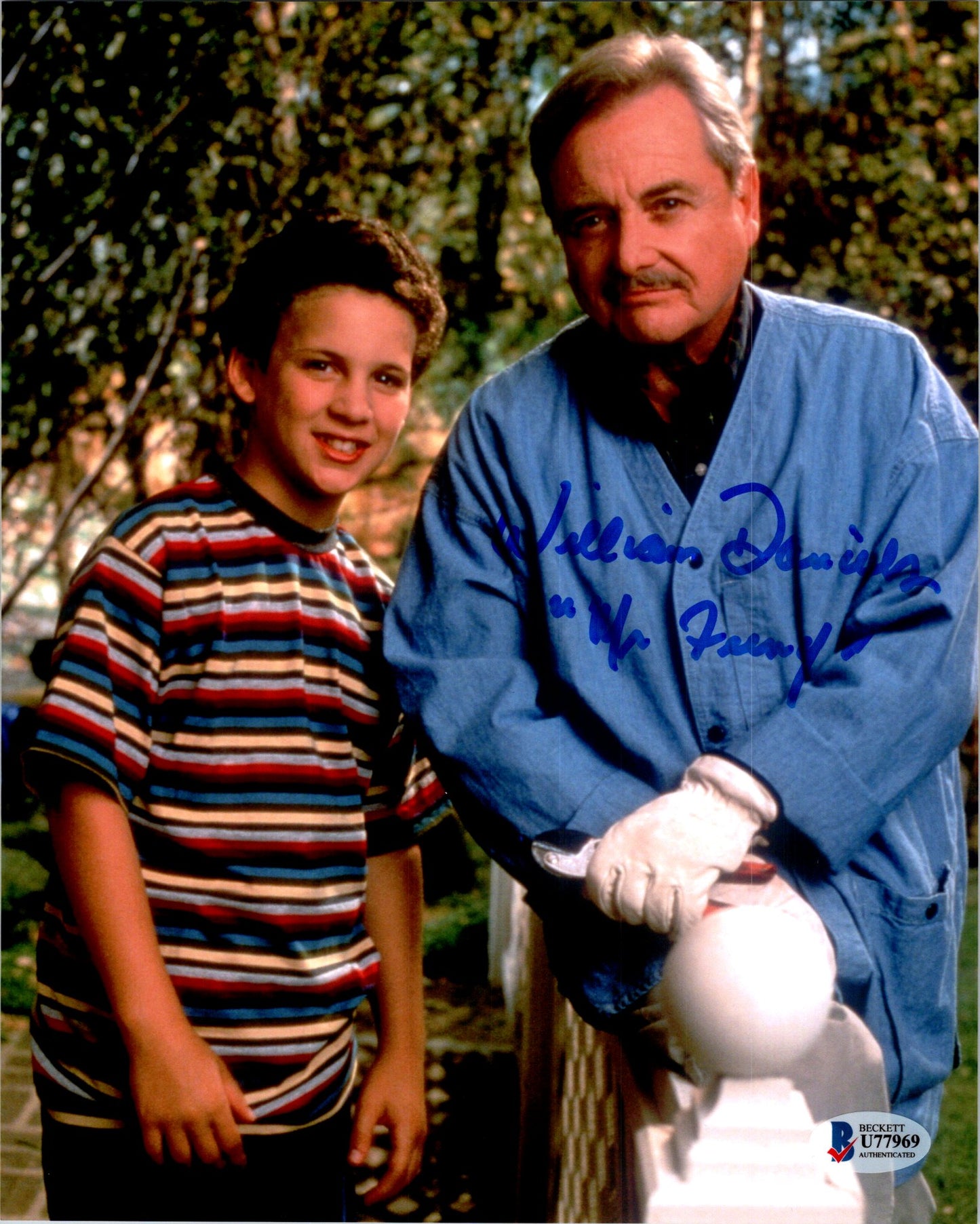 William Daniels Signed Autographed 8x10 Boy Meets World Mr Feeny Photo With Beckett COA