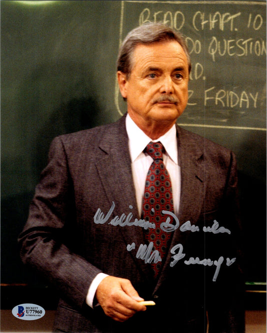 William Daniels Signed Autographed 8x10 Boy Meets World Mr Feeny Photo With Beckett COA