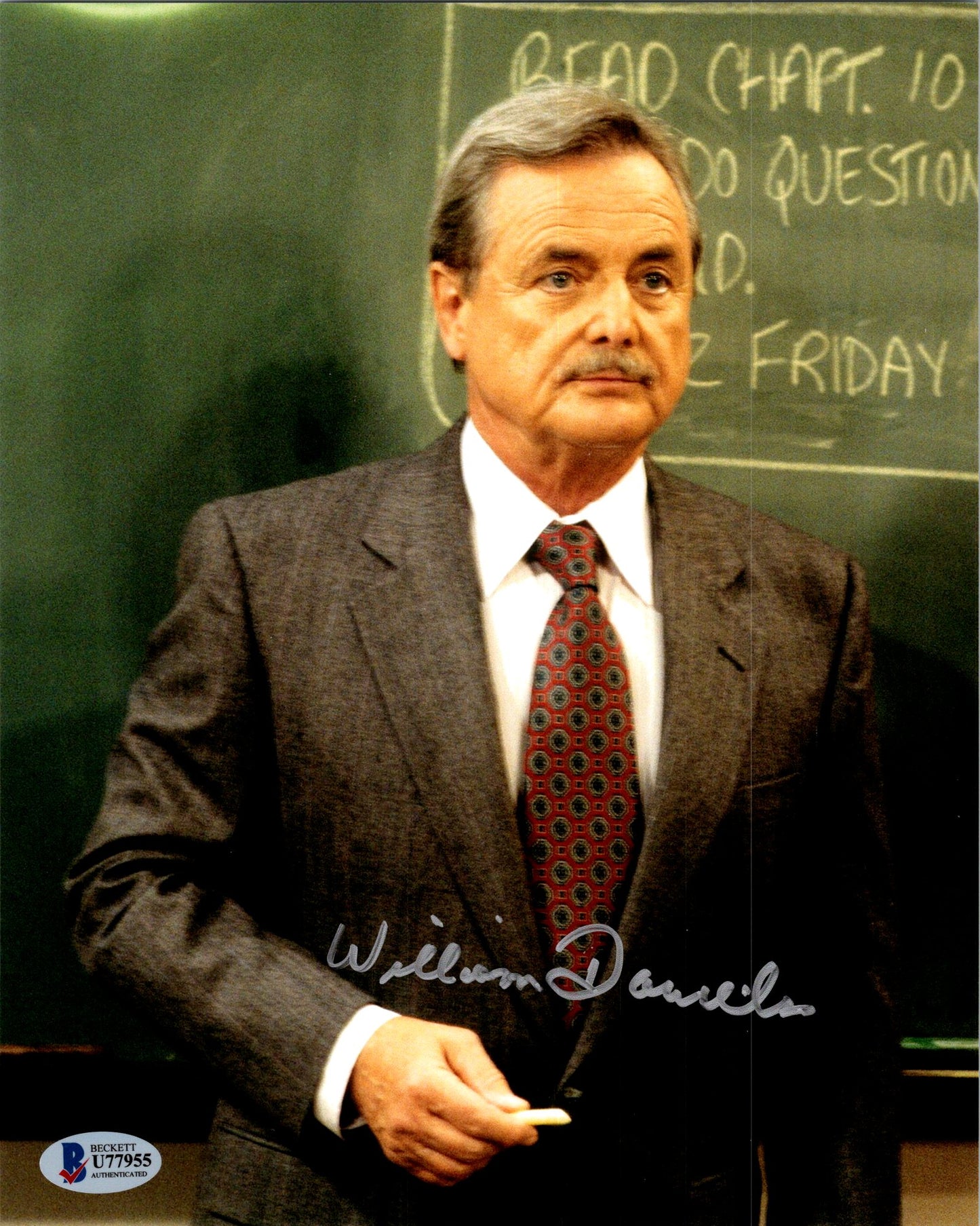 William Daniels Signed Autographed 8x10 Boy Meets World Mr Feeny Photo With Beckett COA