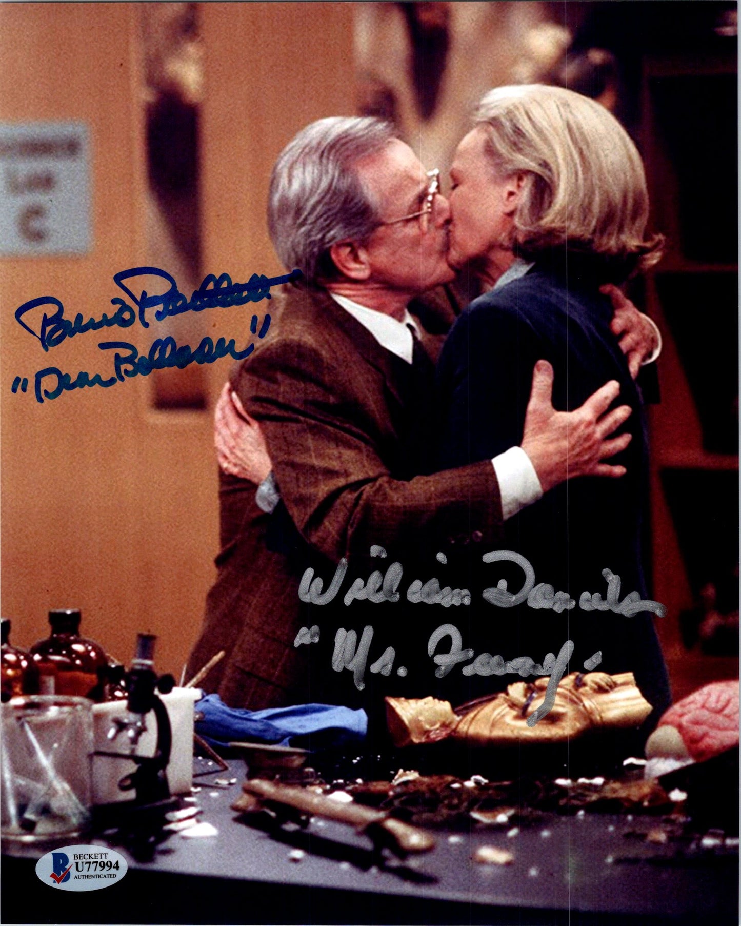 William Daniels & Bonnie Barlet Signed Autographed 8x10 Boy Meets World Mr Feeny Photo With Beckett COA