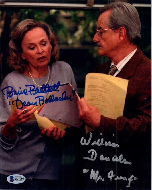 William Daniels & Bonnie Barlet Signed Autographed 8x10 Boy Meets World Mr Feeny Photo With Beckett COA