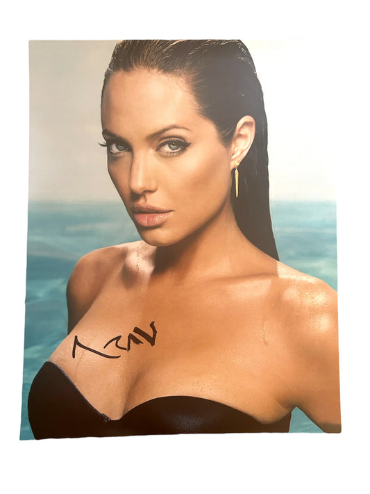 Angelina Jolie Signed Autographed 16x20 Model Photo