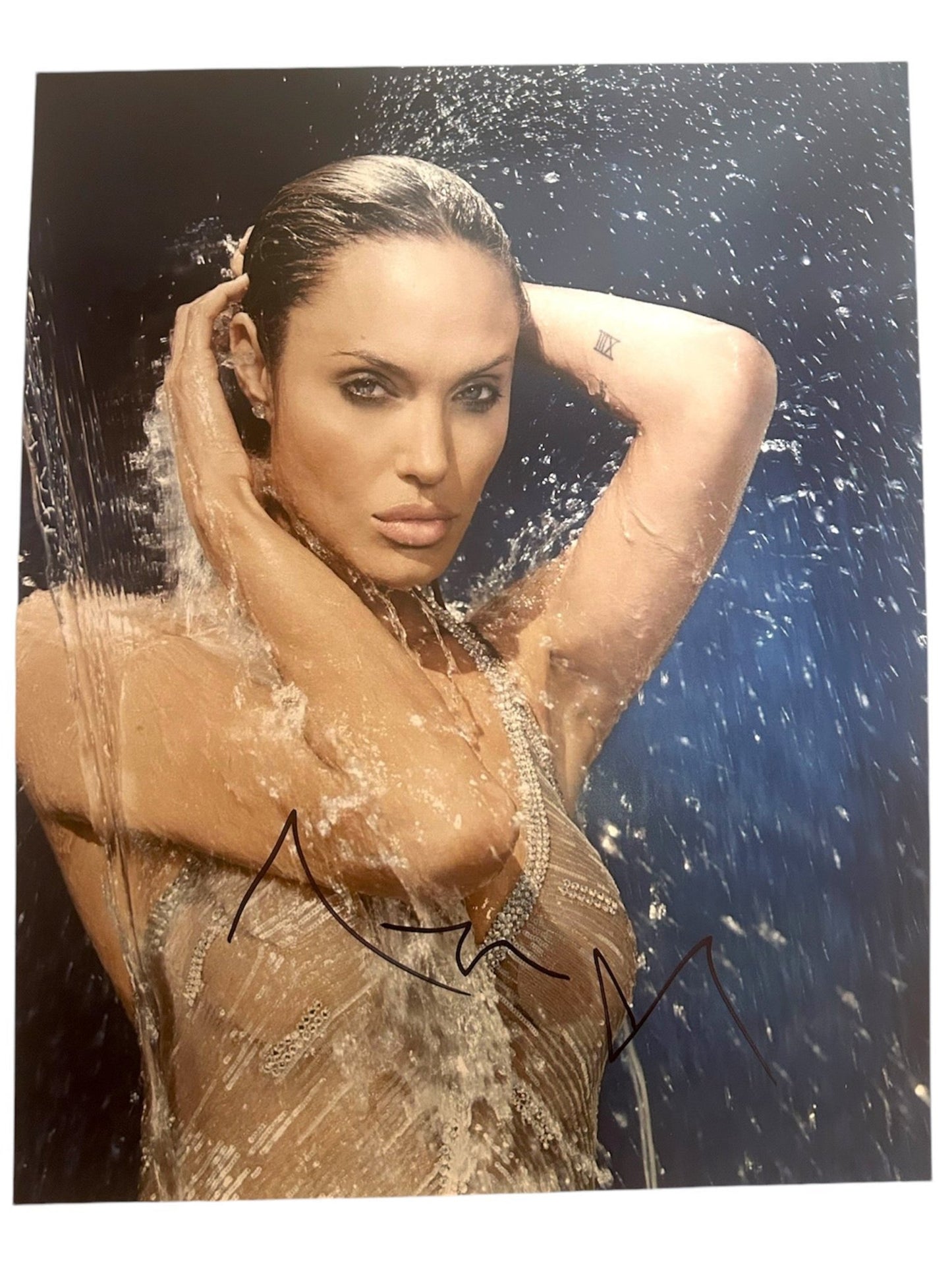 Angelina Jolie Signed Autographed 16x20 Model Photo with Exact Photo Proof