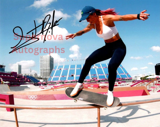 Leticia Bufoni Signed Autographed 8x10 Skateboarding Photo