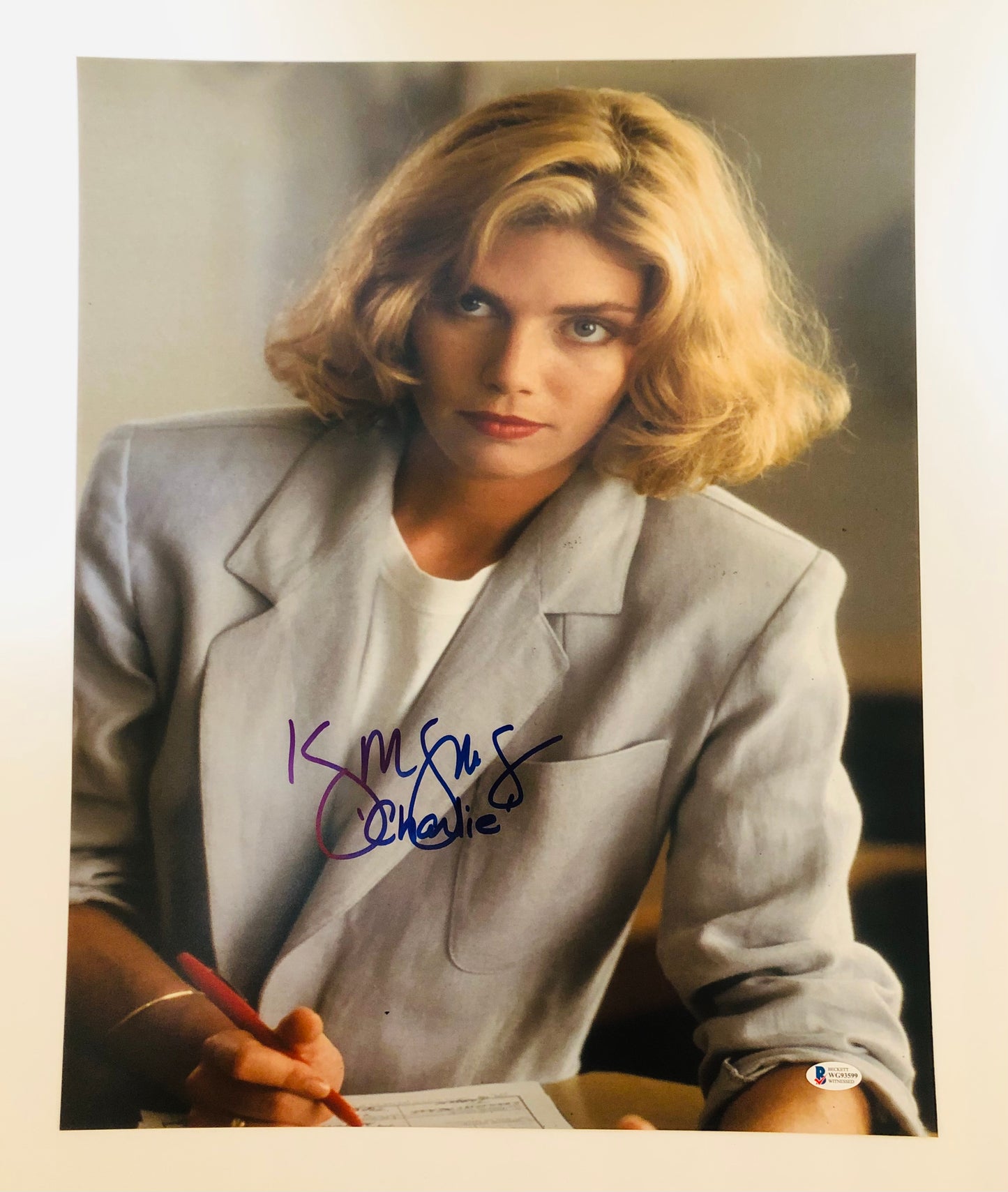 Kelly McGillis Signed Autographed 16x20 Top Gun Photo With Beckett Witness