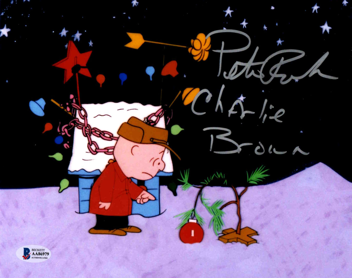 Peter Robbins Signed Autographed 8x10 Charlie Brown Photo with Beckett COA