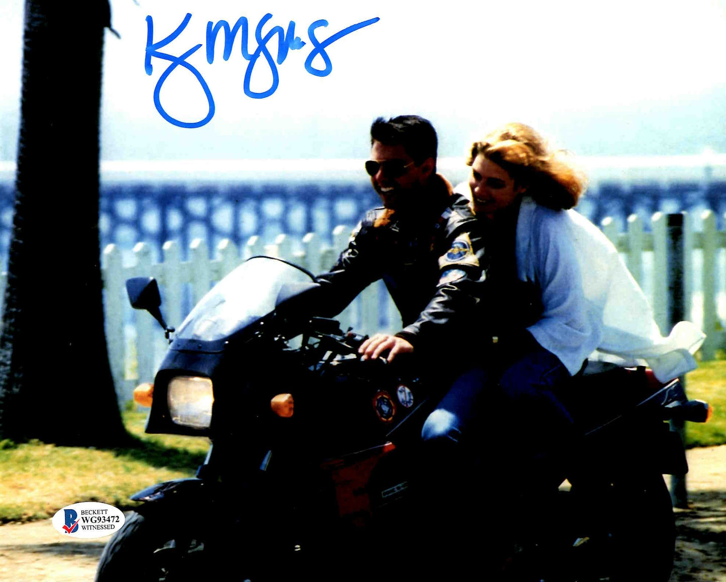 Kelly McGillis Signed Autographed 8x10 Top Gun Photo With Beckett Witness